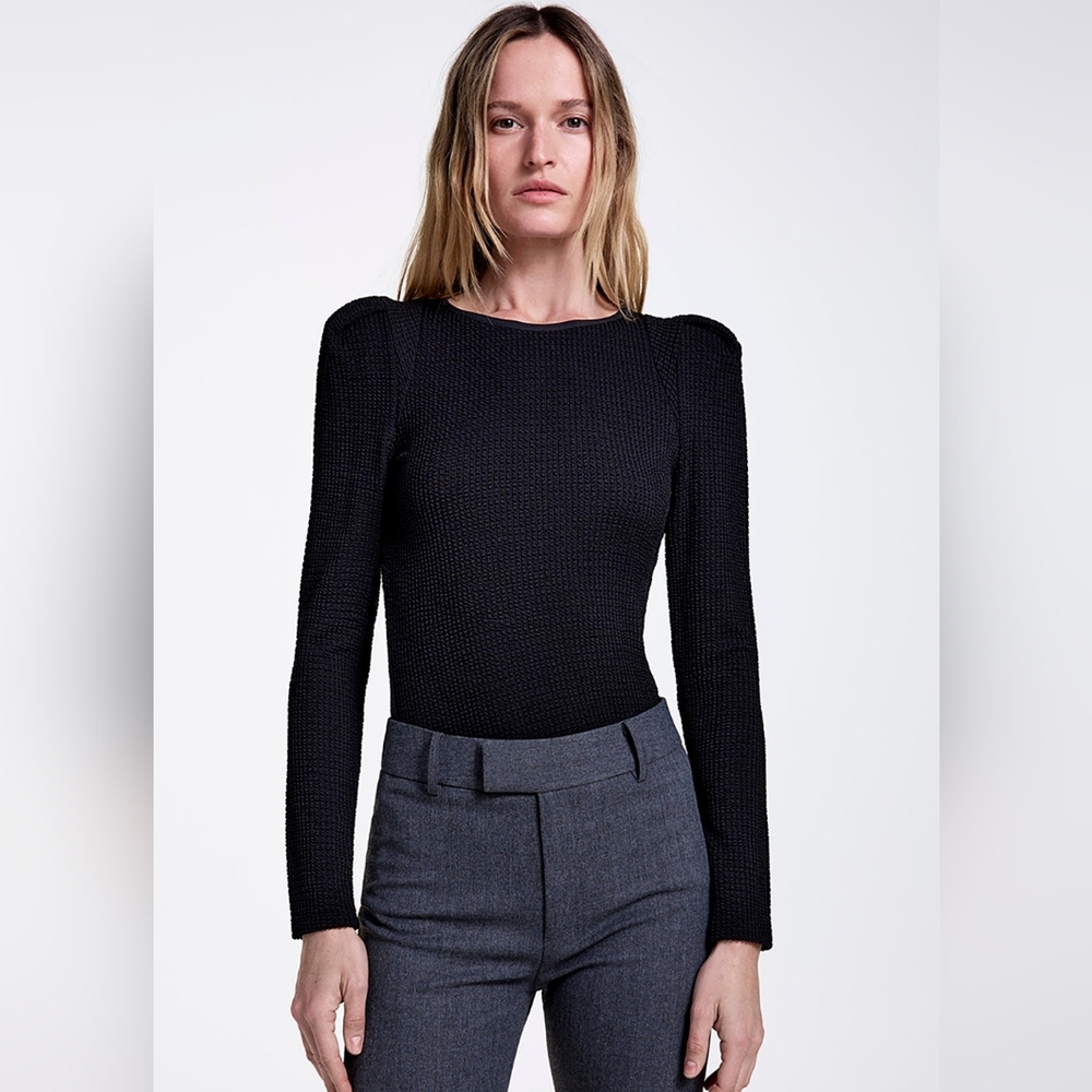 Smythe Jewel Neck Box Pleat NWOT Top XS
